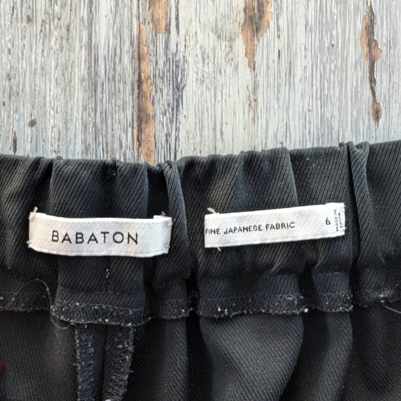 Aritzia Babaton Conan Twill Pant Black Women's 6 - Picture 6 of 7